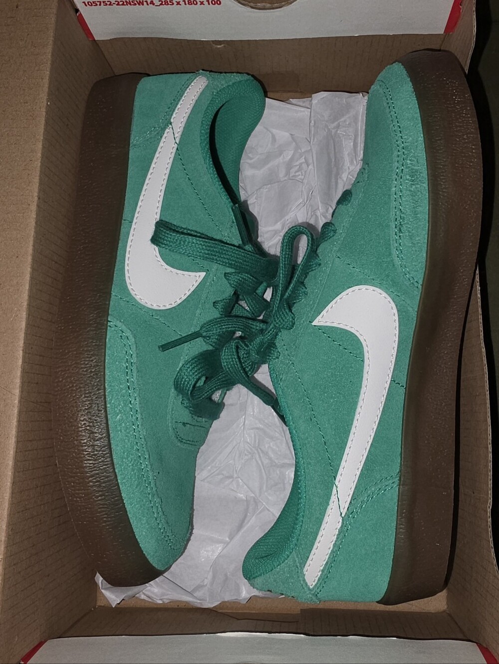 Nike Kids Green Suede Sneakers – Size 5 Youth/Big Kids – NWT 👟💚